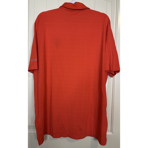 Oklahoma State Cowboys OSU Orange Columbia Golf Performance Polo Shirt Sz XL GUC - Picture 7 of 8